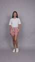 OWO The Label Women Shorts, Half Pant For Women Stripe Print, Best Quality Shorts (OTLWS08)